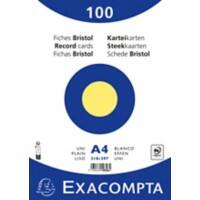 Exacompta Karteikarten 10326E DIN A4 Gelb 21 x 29,7 x 2,3 cm 10 Stück