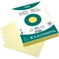 Exacompta Karteikarten 10828SE DIN A5 Gelb 15 x 21,2 x 2,5 cm 10 Stück