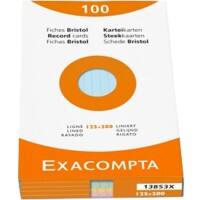 Exacompta Karteikarten 13853X 125 x 200 mm Farbig Sortiert 12,7 x 20,3 x 2,5 cm 12 Stück