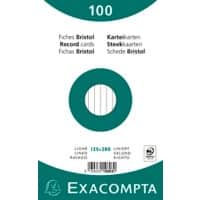 Exacompta Karteikarten 10803X 125 x 200 mm Weiß 12,7 x 20,3 x 2,5 cm 12 Stück