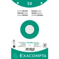 Exacompta Karteikarten 12603E 125 x 200 mm Weiß 12,7 x 20,3 x 1,1 cm 24 Stück