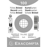 Exacompta Karteikarten 10200SE 74 x 105 mm Weiß 7,4 x 10,5 x 2,3 cm 40 Stück