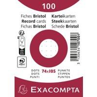 Exacompta Karteikarten 10700SE 74 x 105 mm Weiß 7,4 x 10,5 x 2,5 cm 40 Stück