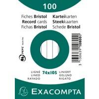 Exacompta Karteikarten 10800SE DIN A7 Weiß 7,4 x 10,5 x 2,3 cm 40 Stück
