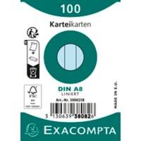 Exacompta Karteikarten 38082SB Himmelblau 5,5 x 7,4 x 2,3 cm 48 Stück