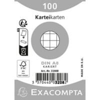 Exacompta Karteikarten 13206E DIN A8 Weiß 5,2 x 7,4 x 2,3 cm 48 Stück