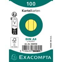 Exacompta Karteikarten 38089SB DIN A8 Gelb 5,2 x 7,4 x 2,3 cm 48 Stück