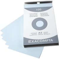 Exacompta Karteikarten 13218E DIN A5 Himmelblau 15 x 21,2 x 2,5 cm