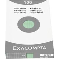 Exacompta Karteikarten 13248E DIN A5 Grün 15 x 21,2 x 2,5 cm