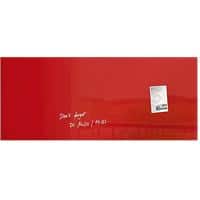 Sigel Artverum Glastafel Magnetisch Einseitig 130 (B) x 55 (H) cm Rot