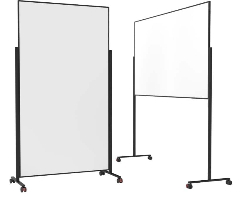 magnetoplan Vario Whiteboard Freistehend Magnetisch Lackierter Stahl Beidseitig 100 (B) x 180 (H) cm