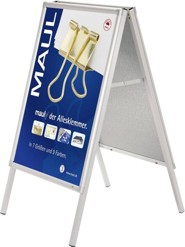 Maul Kundenstopper DIN A1 Aluminium Silber