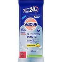 Sagrotan Oberflächen-Desinfektionstücher Zitrone 48 Stück