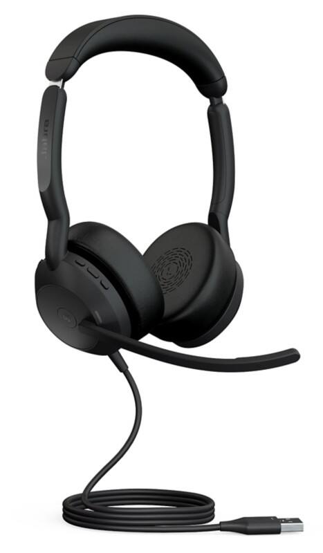 Jabra Evolve2 Verkabelt/ Kabellos Stereo Headset Kopfbügel Ja USB Ja Schwarz