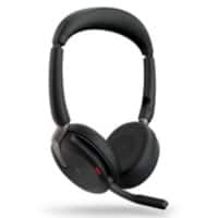 Jabra Evolve2 65 Flex MS Headset Kabellos Stereo Auf dem Ohr Mikrofon USB Bluetooth Geräuschunterdrückung Schwarz