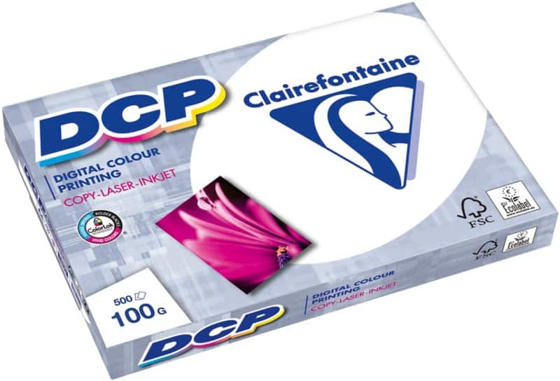 Clairefontaine DCP DIN A3 Druckerpapier Weiß 100 g/m² Glatt 500 Blatt