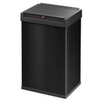 Hailo Big-Box Swing L Abfalleimer mit Schwingdeckel 35 L Schwarz Kunststoff, Stahl