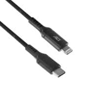 ACT Ladekabel USB-C-Stecker Apple Lightning Schwarz 1 m