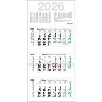 Kalender M3GL 2026 Papier Weiß Deutsch, Englisch, Französisch, Spanisch