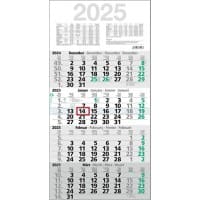 Kalender M4MFGL 2025 Papier Weiß Deutsch, Englisch, Französisch, Niederländisch