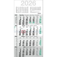 Kalender M4MFGL 2026 Papier Weiß Deutsch, Englisch, Französisch, Niederländisch