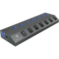 RaidSonic Multiport-Hub USB 3.0 Grau