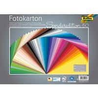 Folia Farbiges Papier Farbig Sortiert Fotokarton 300 g/m² 6125/50 99 50 Blatt