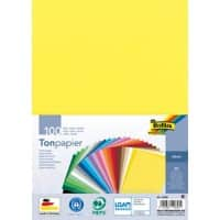 Folia DIN A4 Bastelpapier Farbig sortiert 130 g/m² 100 Blatt