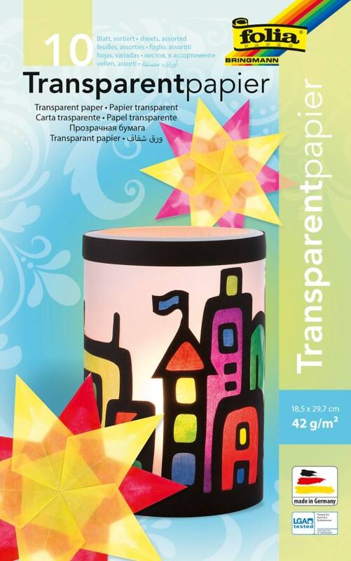 Folia Durchschlagpapier Farbig sortiert 42 g/m² 10 Blatt