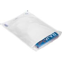 RAJA Luftpolstertasche PE (Polyethylen) Folie Weiß Mit Fenster 355 (B) x 265 (H) mm Selbstklebend 75 g/m² 100 Stück