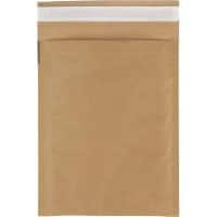 RAJA Luftpolstertasche Kraftpapier Braun Ohne Fenster 162 (B) x 229 (H) mm Verschlusslasche 110 g/m² 75 Stück