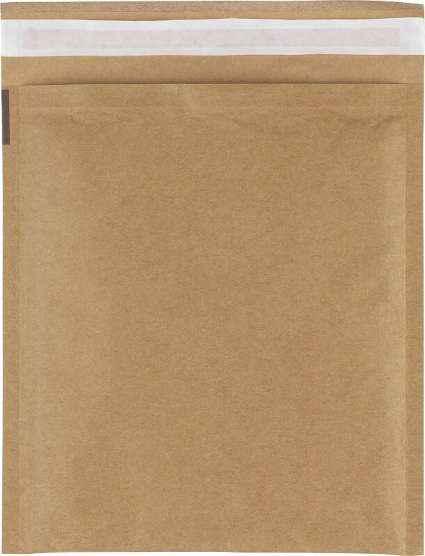 RAJA Luftpolster-Luftpolster-Versandtaschen Kraftpapier Braun Ohne Fenster 205 (B) x 245 (H) mm Verschlusslasche 110 g/m² 75 Stück