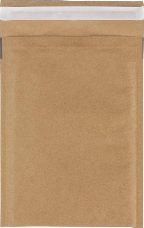 RAJA Luftpolster-Luftpolster-Versandtaschen Kraftpapier Braun Ohne Fenster 180 (B) x 265 (H) mm Verschlusslasche 110 g/m² 75 Stück