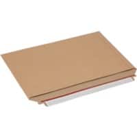 RAJA Versandtasche Pappe 249 (B) x 352 (H) mm Braun 100 Stück