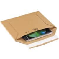 RAJA Rigipack Versandtasche Pappe 160 (B) x 220 (H) mm Braun 100 Stück