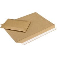 RAJA Rigipack Versandtasche Pappe 230 (B) x 330 (H) mm Braun 100 Stück