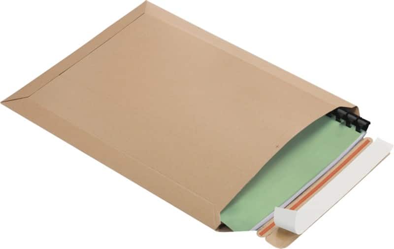 RAJA Versandtasche Pappe 240 (B) x 315 (H) mm Braun 100 Stück