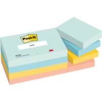 Post-it Haftnotizen Beachside Colour Collection 51 x 38 mm Farbig sortiert 12 Blöcke à 100 Blatt