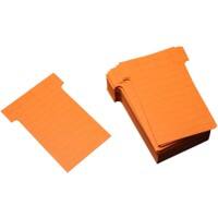 Ultradex T-Karten Schmal Rotorange 6,5 x 8,5 cm 100 Stück
