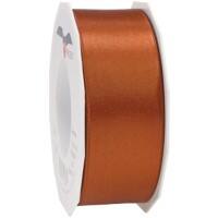 PRAESENT Doppelsatin 7184025-623 Zimt 40 mm x 25 m 2 Stück