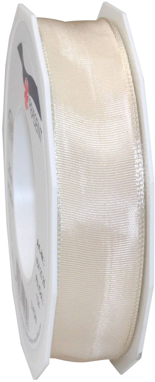 PRAESENT Seidenband 4642525-104 Champagner 25 mm x 25 m 2 Stück