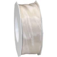 PRAESENT Seidenband 4644025-104 Champagner 40 mm x 25 m 2 Stück