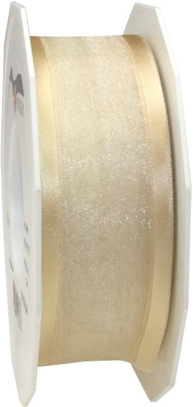 PRAESENT Organza 4834025-004  Créme 40 mm x 25 m 2 Stück