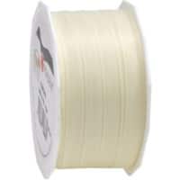 PRAESENT Taftband 6051050-804 Elfenbein 10 mm x 50 m 2 Stück