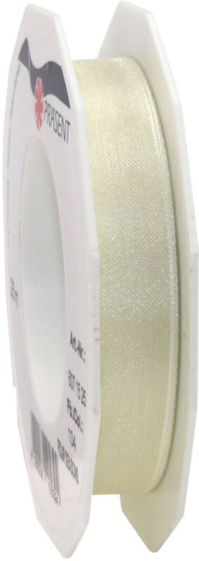 PRAESENT Organza 6071525-104 Créme 15 mm x 25 m 2 Stück