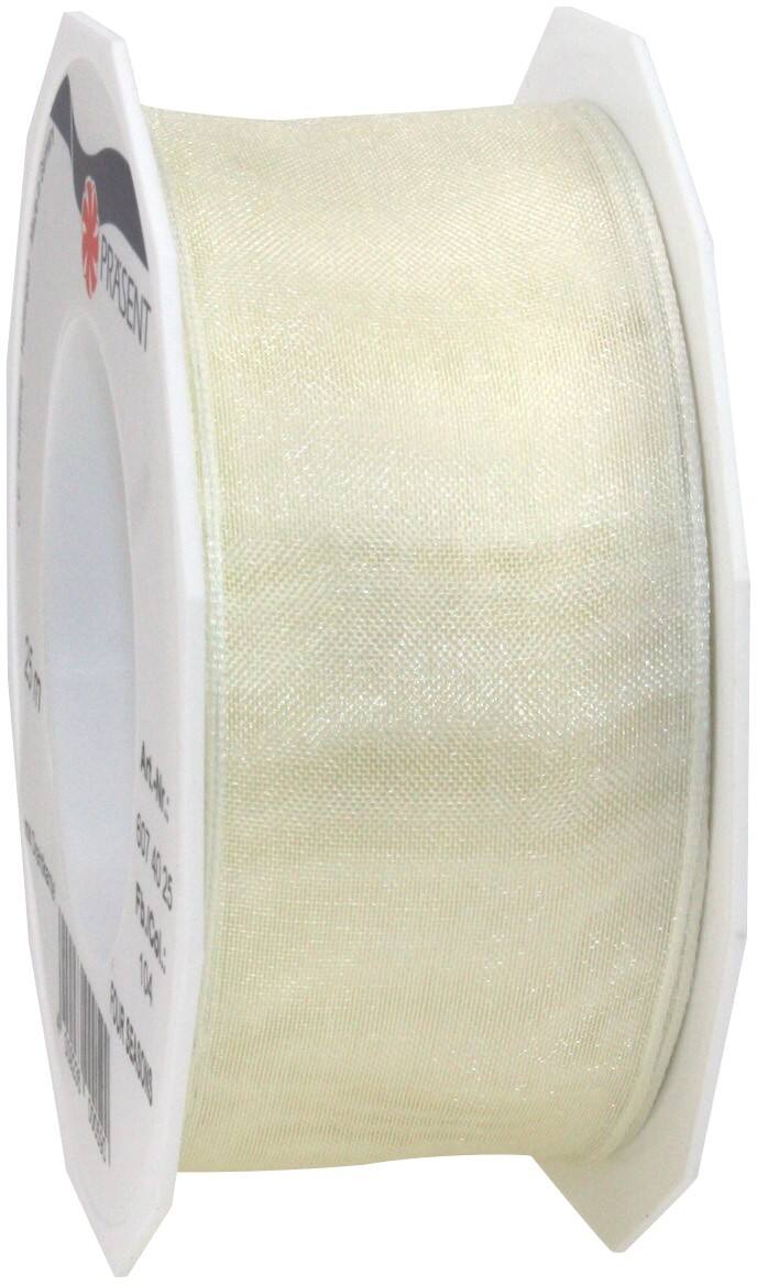 PRAESENT Organza 6074025-104  Créme  40 mm x 25 m 2 Stück