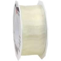 PRAESENT Organza 6074025-104  Créme  40 mm x 25 m 2 Stück