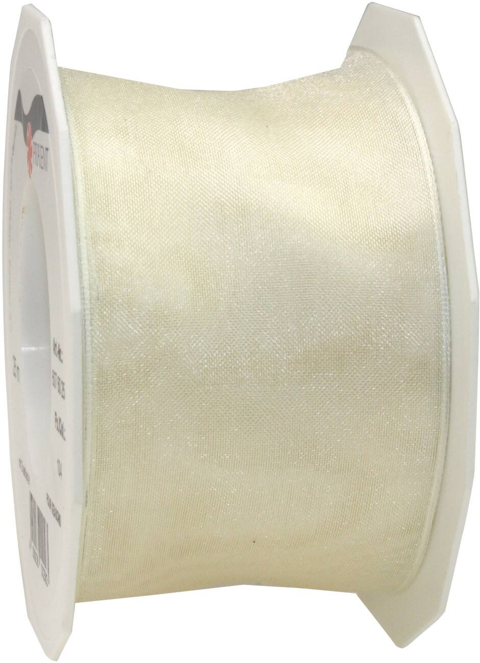 PRAESENT Organza 6076025-104 Créme  60 mm x 25 m 2 Stück