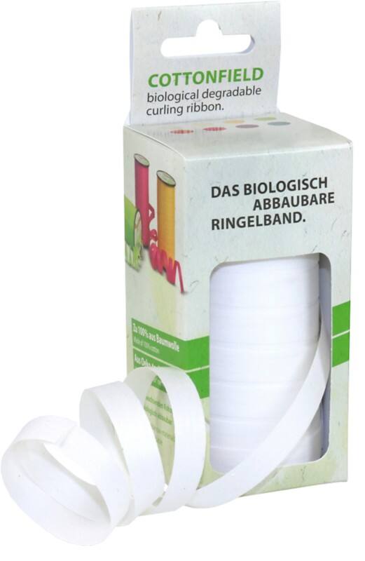 PRAESENT Ringelband 85409-601 Weiß 10 mm x 50 m 2 Stück