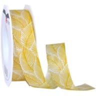 PRAESENT Seidenband 4072520-605 Gelb 25 mm x 20 m 2 Stück